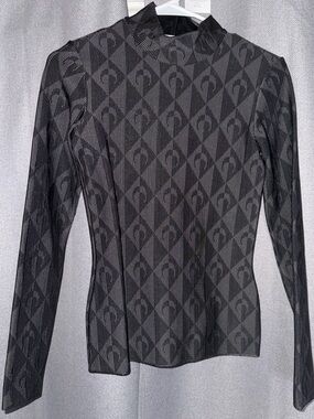 Marine Serre Optical Knit Jacquard Turtleneck
